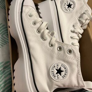 Converse White High-Top Sneakers